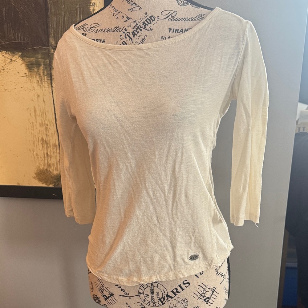 Roxy Off-White Long Sleeve Top
